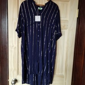 Blue and Silver Solito Australia Tunic/Dress sz: S
